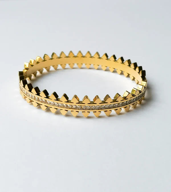 Charm Geometric Bangle