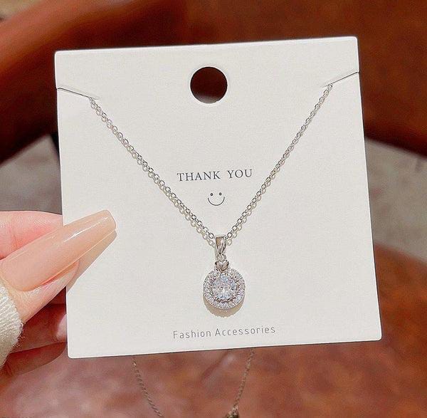 Silver necklace with pendant