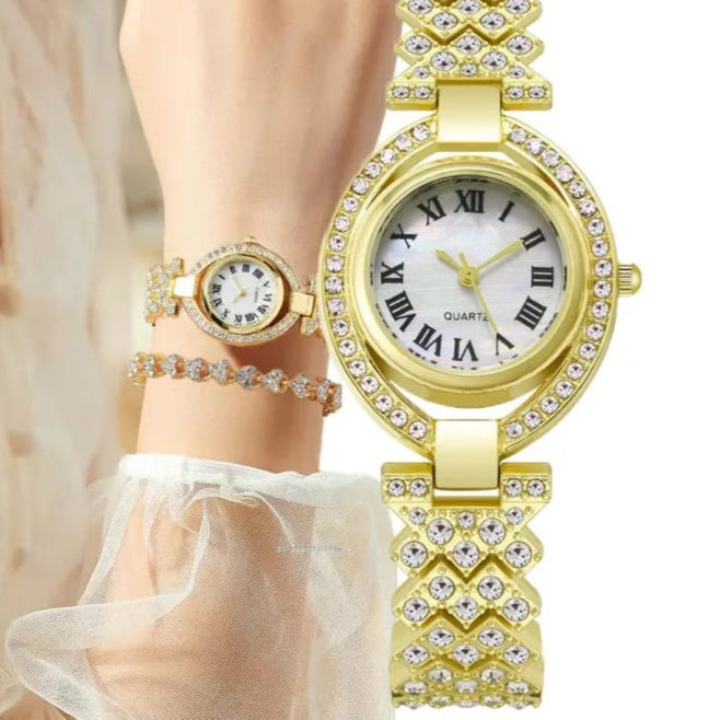 High Quality  Roman numeral jewelry watches for women Available in 3 colours