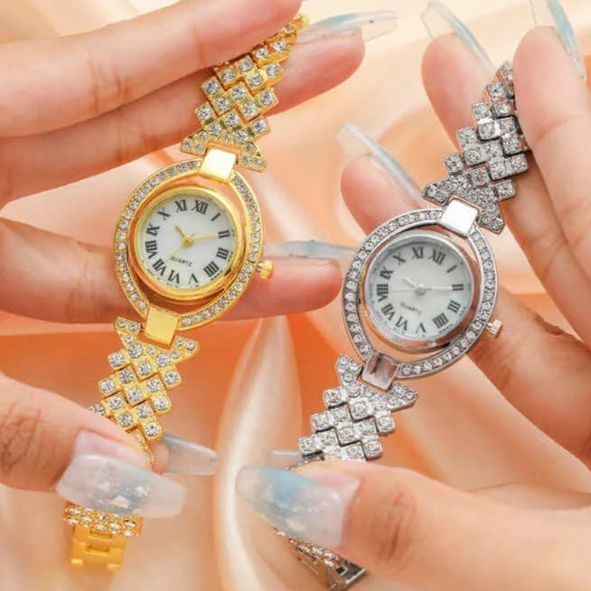 High Quality  Roman numeral jewelry watches for women Available in 3 colours